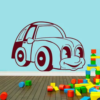 

Wall Decals Car Auto Machine Smile Kids Nursery Room Bedroom Vinyl Decor