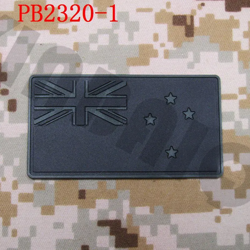 3D ПВХ патч Резиновый Патч флаг Новой Зеландии - Цвет: PB2320 Green