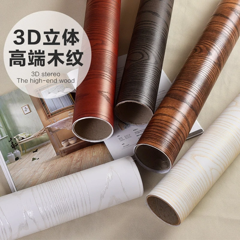 

3 d ebony imitation wood grain thickening cabinet wardrobe door cabinets refurbished furniture that stick wallpaper