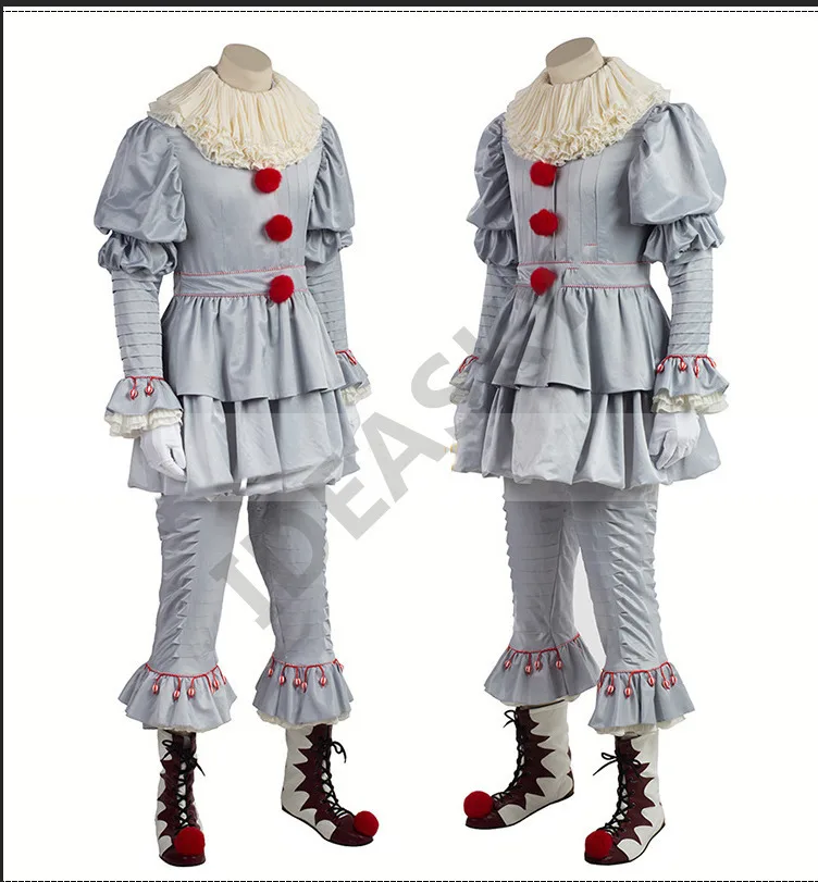 Карнавальный костюм клоуна Стивена Кинга It на Хэллоуин для косплея Pennywise