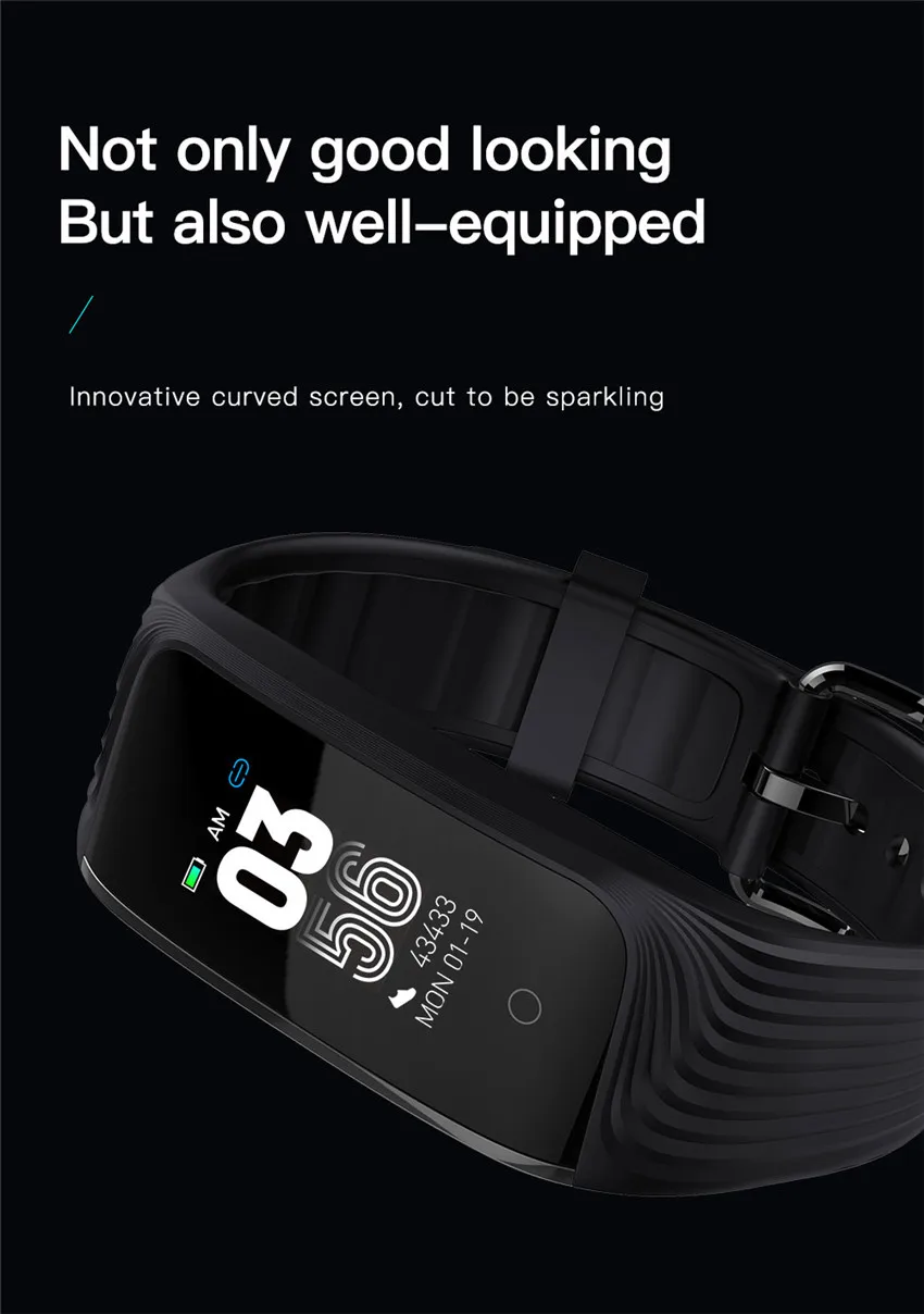 ASKMEER S4 Smart Wristband Bracelet IP68Waterproof Multi Sport Mode Smart Fitness Tracker Color Screen Dynamic Smart Health Bracelet (4)