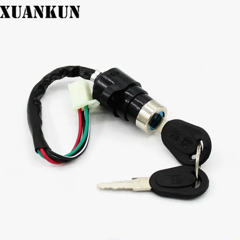 

XUANKUN Motorcycle Bicycle Accessories 70 JH70 DY90 Switch Ignition Switch Lock Lock Car