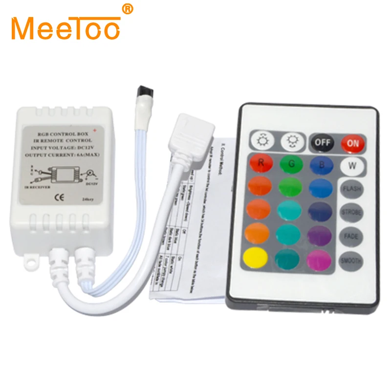 Мини регулятор яркости для светодиодных лент SMD5050/3528/5630 24 клавиши|control body|control