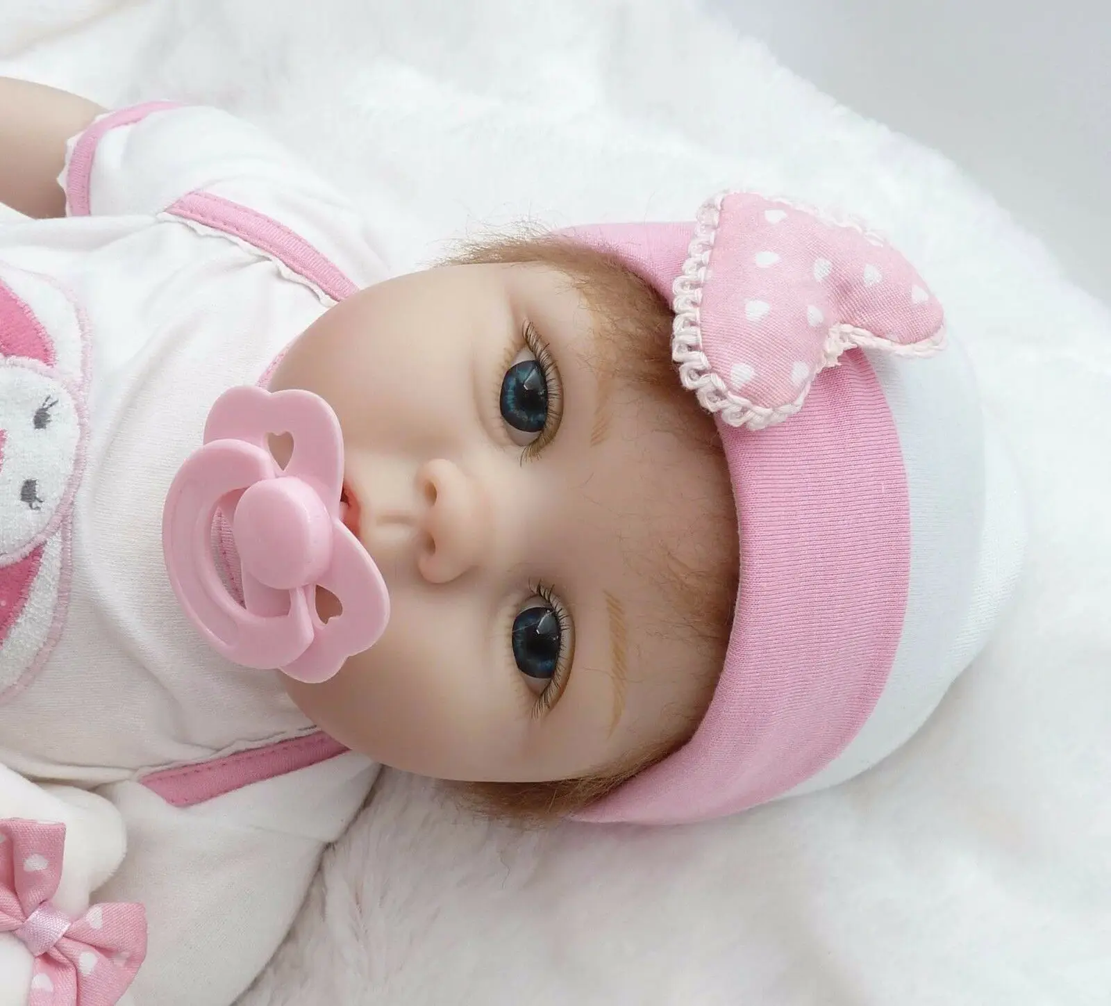 2 шт. 22 ''Близнецы ручной работы Reborn Baby Dolls мальчик+ девочка Силиконовые Reborn игрушки для новорожденных детей Bebe Reborn