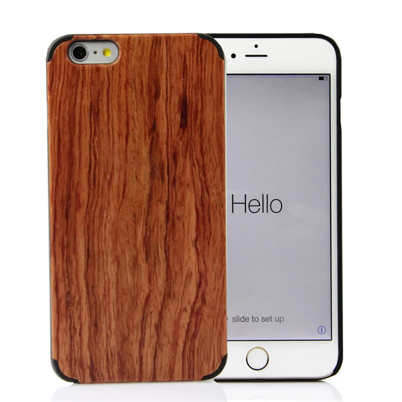 50pcs/Lot 100% eco friendly real wood phone case for