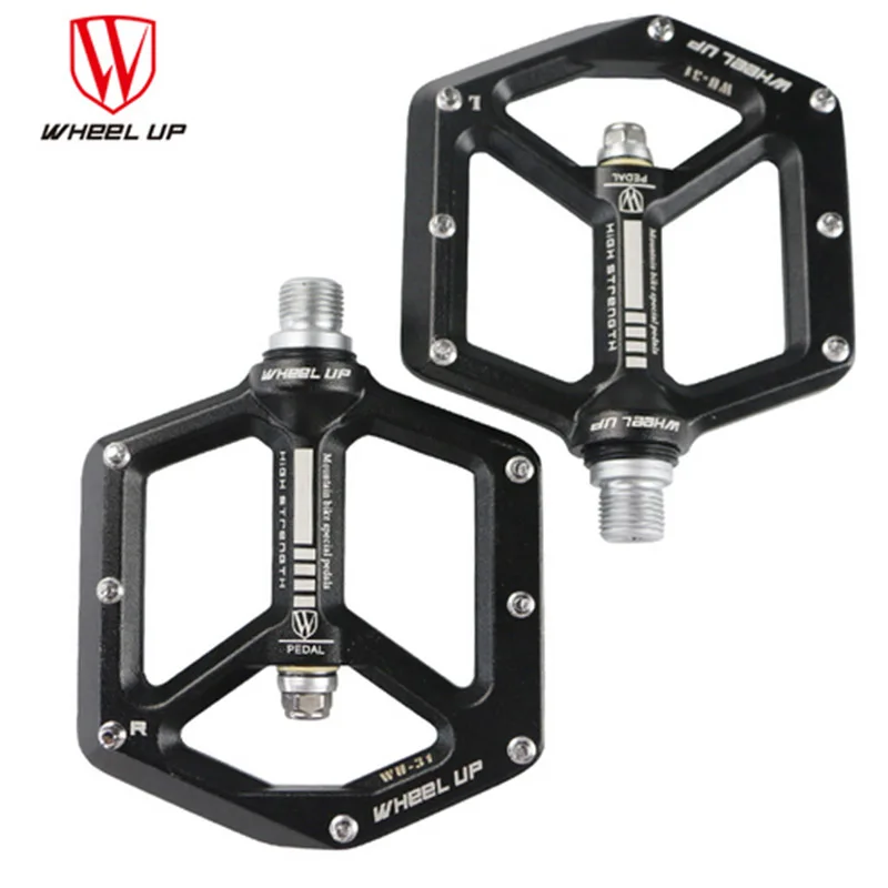 WHEEL UP New Aluminium Alloy Bearing Pedals Antiskid Mountain Road Bike
