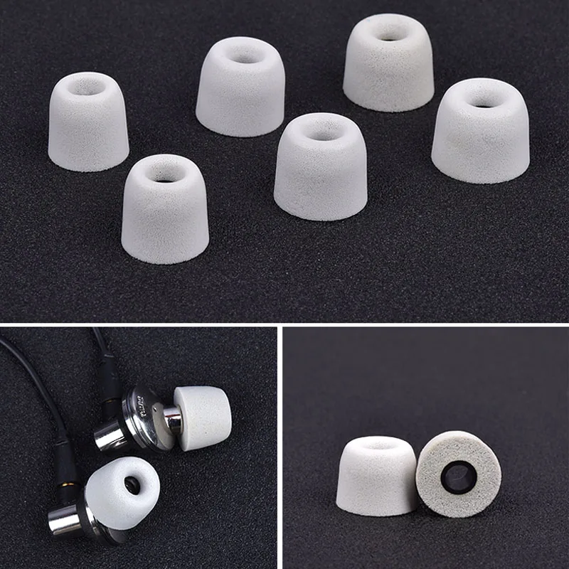 

1 pair/2pcs Ear PadsT100/T200/T300/T400/T500 Caliber Ear Tips In-Ear Earbuds Noise Isolation Memory Foam Ear Cushions 3-5 mm