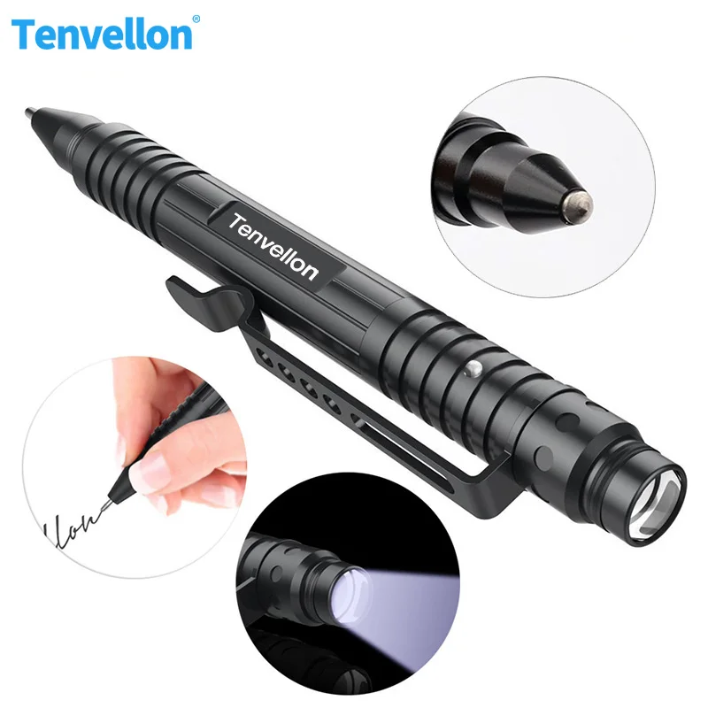 

Tactical Pen self defence Flashlight Writing Safety Security Protection Personal Defense EDC Defensa Personal Pen Tenvellon