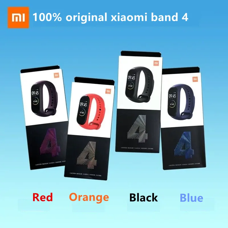 Xiaomi Mi band 4 smart heart rate фитнес-трекер 50 м водонепроницаемый 0,95 дюймовый цветной экран Bluetooth 5,0