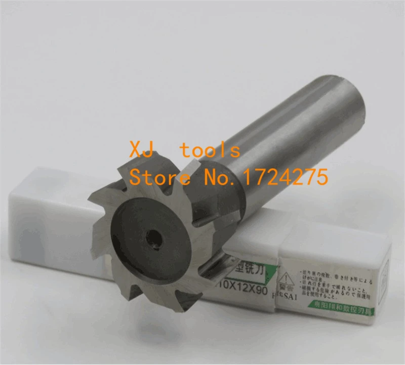 

Free Shipping 1PCS 40*6*8*10*12 high speed steel Straight shank T groove milling cutter T type Straight shank milling cutter