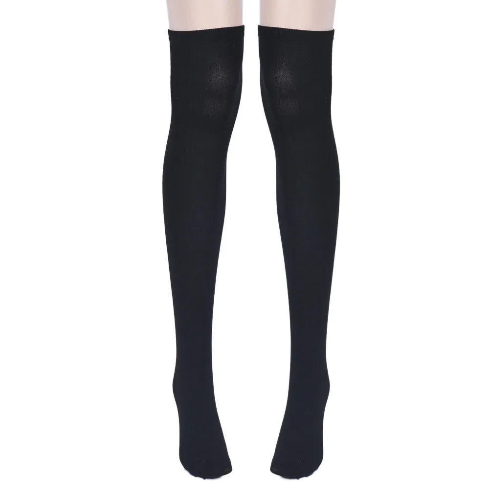

MUQGEW 2019 fashion black gray sexy women long socks women over knee summer girl stockings cotton Over Knee Socks#y3