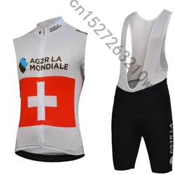 2019 AG2R Велосипеды жилеты Набор Лето MTB Одежда для велопрогулок, дышащая Без Рукавов Велосипеды Ропа Майо велосипедная футболка одежда