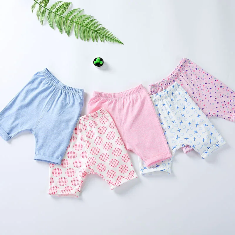 

Baby pants 100% cotton cropped trousers baby clothes kids pants summer and spring seven pants children capri trousers