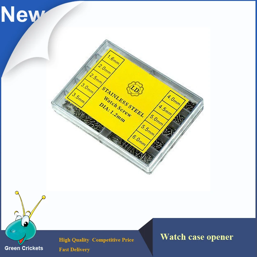 10 size Assorted Steel Watch Screws,Precision Wrist Watch Dedicated Screws For Watch Repairin