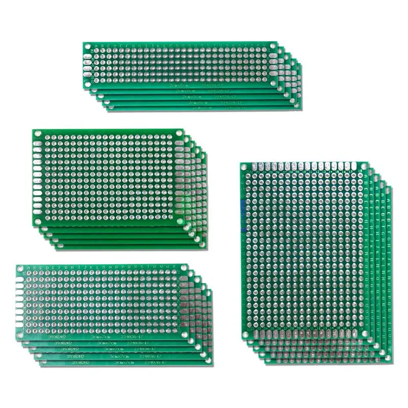

40 pcs Double-side Breadboard Circuit Prototype DIY PCB Board 2x8 3x7 4x6 5x7cm