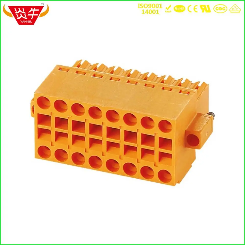 KF2EDGKEM-3.5-10P Женский 3 5 мм 20PIN двухрядный разъем PCB пружинный подключаемый вставной
