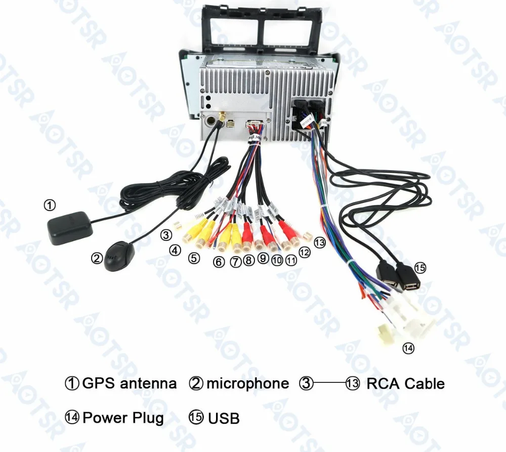 Sale Android 8.1 4Core RAM 2GB ROM 16GB Car Stereo Screen Radio For Toyota Yaris 2005-2011 Car CD DVD Player GPS Navigation DE stock 12