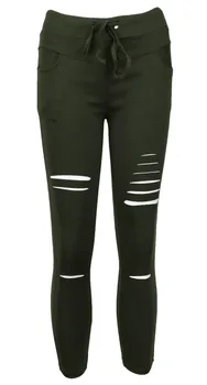 

Fashion Women's Cowboy Skinny Ripped Tall Elastic Jeans Women Denim High Waist Stretch Jeans Slim Pencil Trousers Leggings