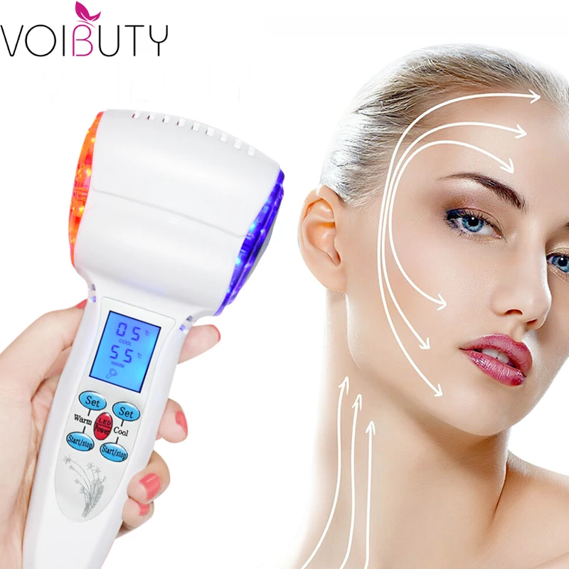

Ultrasonic Cryotherapy LED Hot Cold Hammer Facial Lifting Vibration Massager Face Body Spa Import Export Beauty Salon Machine