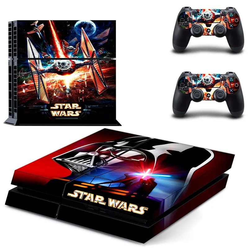 Star Wars виниловые наклейки на кожу Крышка для sony PS4 Игровые приставки 4 консоли и 2 контроллера», «The Force Awakens» Стикеры