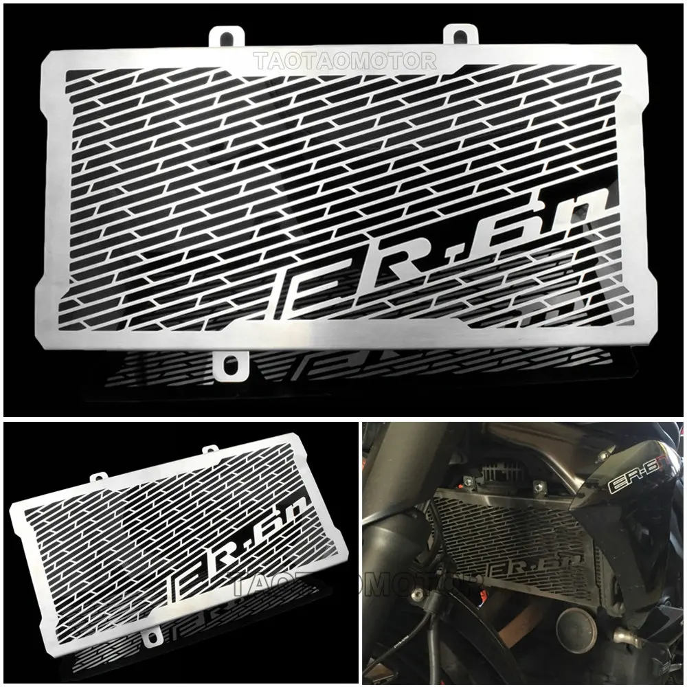 

Motorcycle Stainless Steel Radiator Grille Grill Cover Protector Guard For KAWASAKI NINJA650R ER6N ER6F 2012 2013 2014- 2016