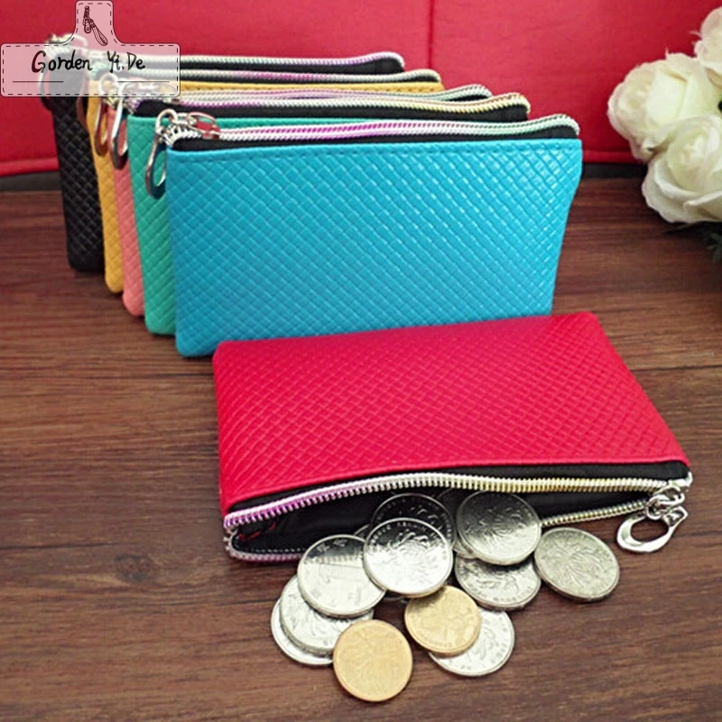 

Multifunction PU Leather Coin Purses 2019 New Mini zipper coin wallets Unisex Small coin pouch female purse phone bag PT0074