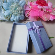 48 шт./лот фиолетовый Ювелирные наборы Коробки, Бумага шкатулка Цепочки и ожерелья/Серьги/кольца коробка Подарочная коробка