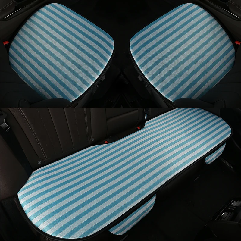 

KKYSYELVA 3pcs/set Car interior Accessories Seat Cover Black universal Black Auto seat cushion Car seat seat covers