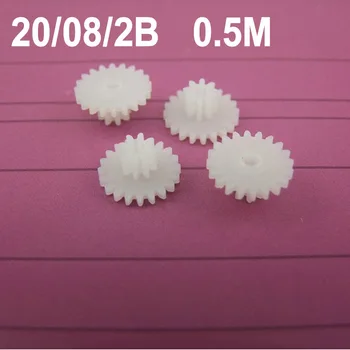 

Hot sale (100pcs/lot) double layer gear 0.5M 20082B reduction gear rack gear diy model