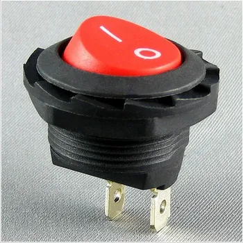 

circular rocker switch KCD8 A1 KCD8 12 6A 2 feet red no light button
