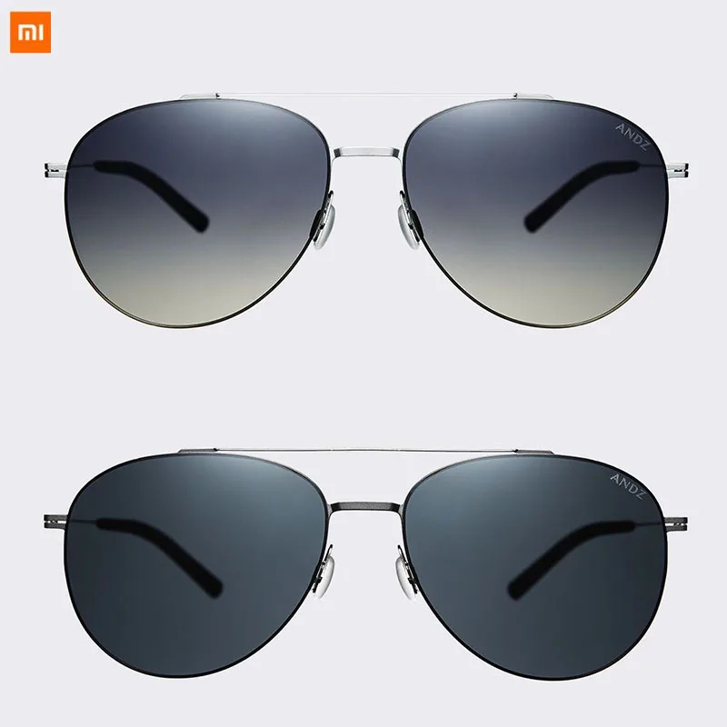 

New xiaomi mijia ANDZ Nylon polarized blue film Pilot sunglasses Aviator glasses Sun Mirror UVA/UVB for Outdoor Travel Man Woman