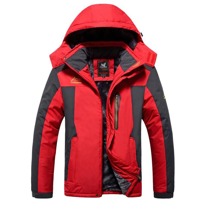 Зимняя мужская куртка, толстое ветрозащитное водонепроницаемое флисовое пальто, Мужская Военная верхняя одежда, парка плюс бархат, Размер 6XL 7XL 8XL 9XL, пальто