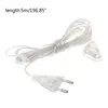 5m Power Extension Cable Extender Wire for LED String Light Christmas Lights EU Plug ► Photo 3/6