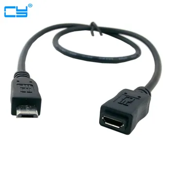 

5ft/1.5m USB2.0 Micro USB 5pin Male B to Micro USB Female cable Connector 50cm 150cm
