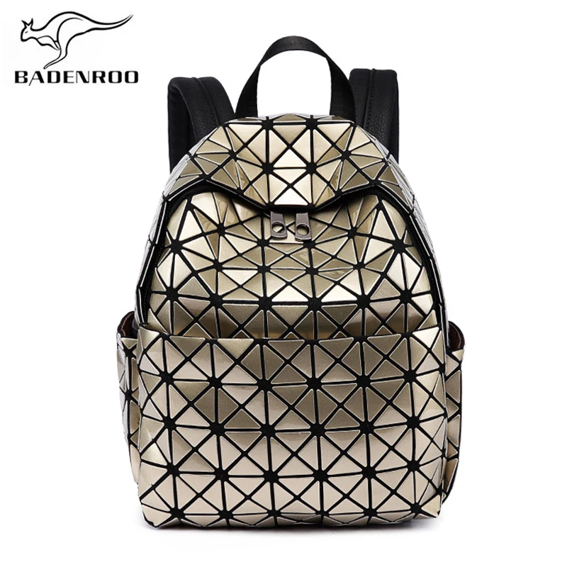 

Badenroo Women's Small Backpack Diamonds Lattice Female Leather Geometric School Bags Tide Rucksack for adolescent girls Mochila