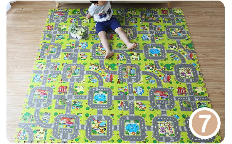 9 шт. детский игровой коврик EVA пена головоломка развивающий коврик для детей ковер для детской комнаты детский игровой коврик для ползания