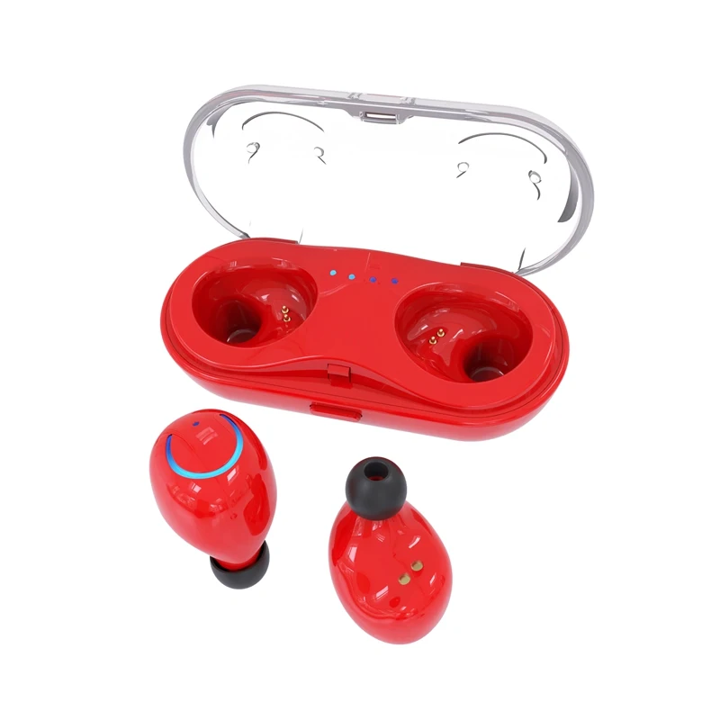 Vtin TWS Wireless Bluetooth In-ear Twins Earphones Noise Reduction Headset TWS Earphone Earbud with Charging Box Black White Red (27)