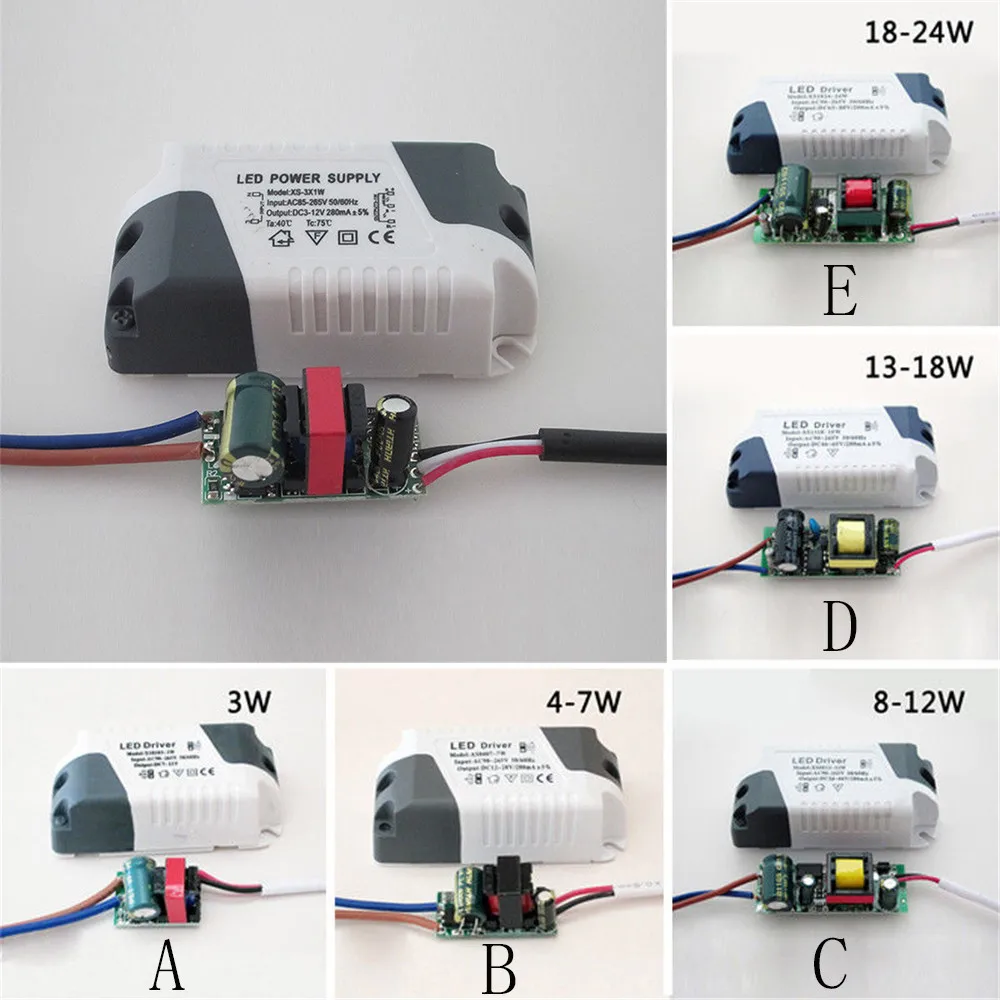 

Smart Easy Portable Intelligent 2PCS LED Driver 3W-24W Dimmable Ceilling Light Lamp Trans ormer Power Supply DIY time Household