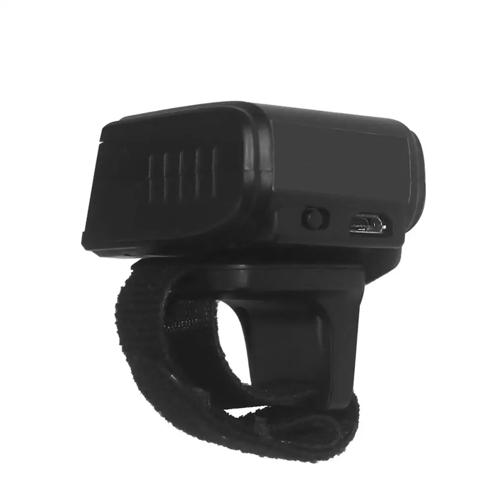 Портативный Bluetooth кольцевой 2D сканер считыватель штрих кодов для Android Windows HID QR SPP