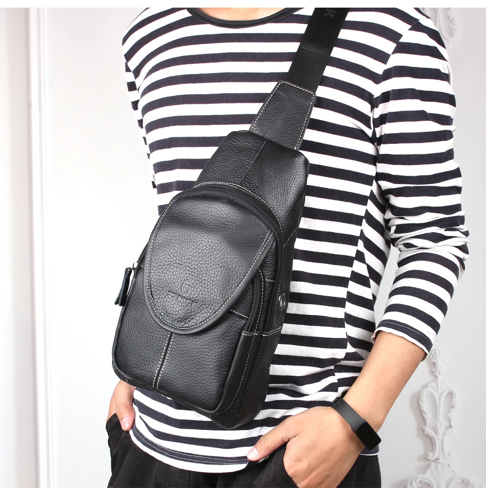 Leather Travel Men Crossbody Bags