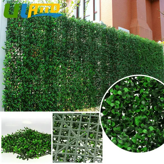 ULAND Artificial Hedging Faux Boxwood Greenery Panels 1.5 SQM Privacy