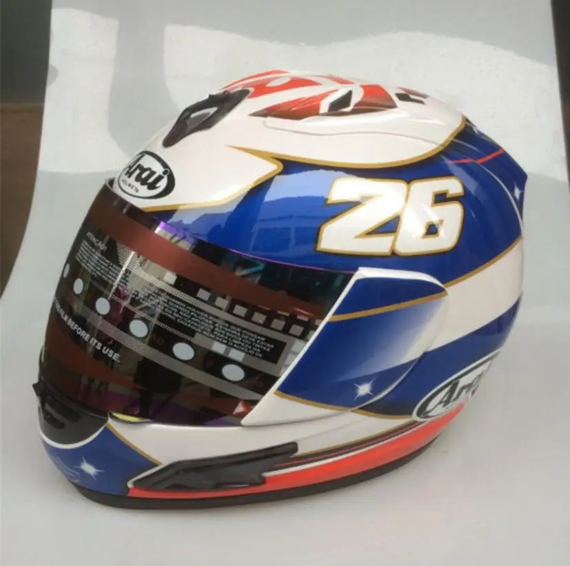 ARAI 26# мужские Мото GP синие шлемы дорожный мотоциклетный шлем капитан мотоцикл Casway велосипеды