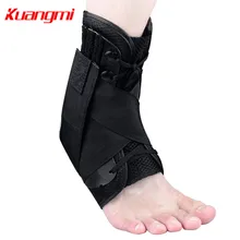 Kuangmi 1 шт. бандаж для лодыжки, для баскетболистов спортивная защита фиксатор лодыжки Регулируемая перекрестная повязка для стоп стабильность облегчение боли nakefit