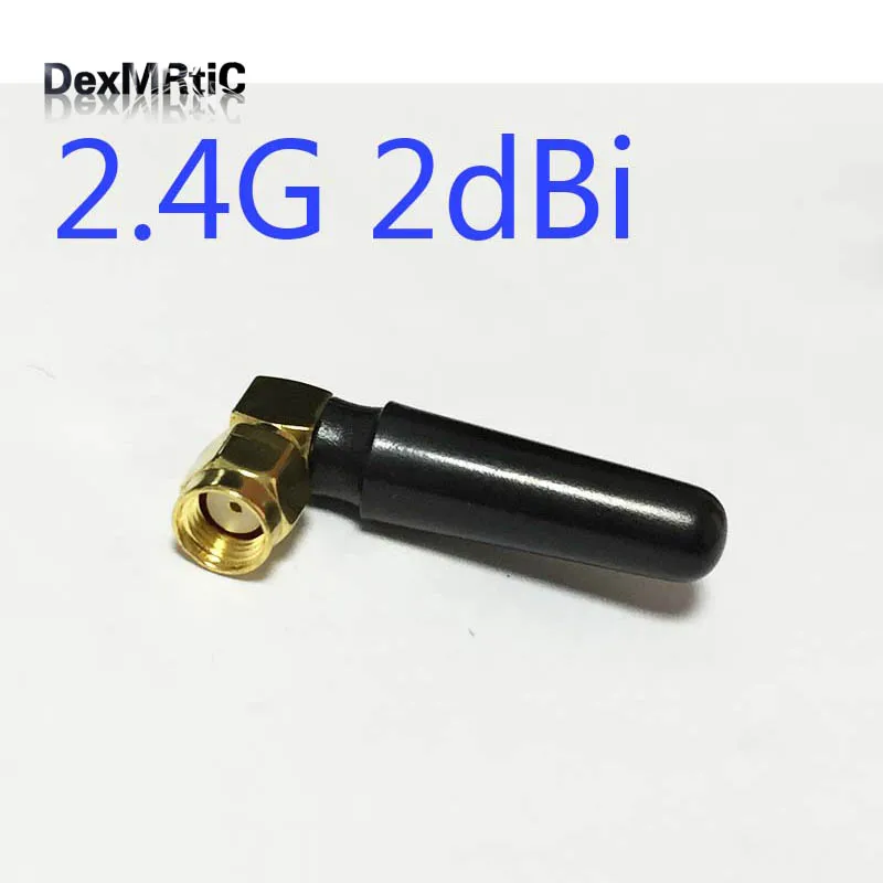 

Brand New 1PC Wifi Antenna 2.4Ghz 2dbi RP-SMA connector right angle adapter NEW Wholesale