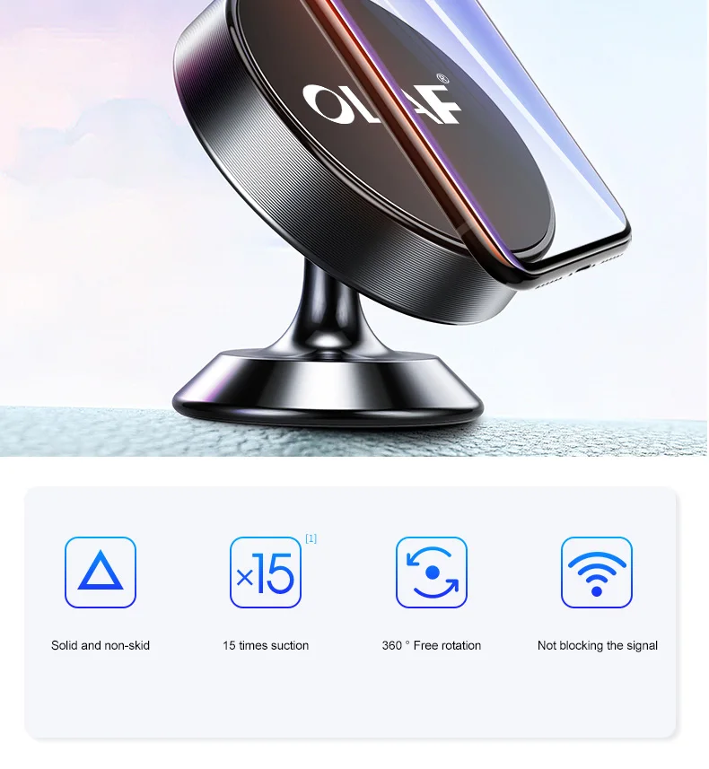 OLAF универсальный магнитный автомобильный держатель для телефона Подставка в автомобиль для iPhone X samsung магнит Вентиляционное крепление для мобильного телефона Поддержка gps