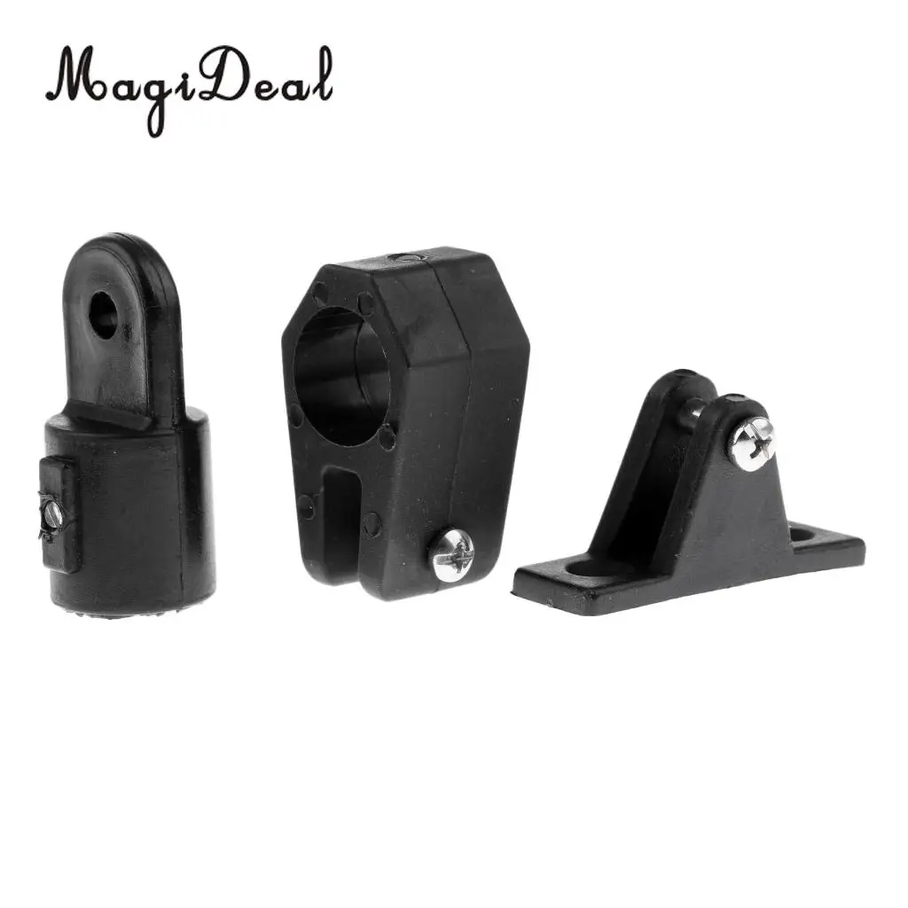 MagiDeal Universal 12Pcs/Set 22mm Boat Bimini Top Nylon Fittings Kits - Eye End+Jaw Slide+Hinge Replacement for Water Sport Acce