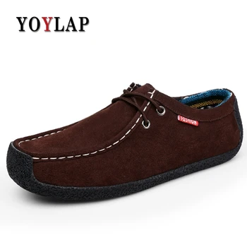 

Cow Suede Genuine Leather Men Loafers Fashion Slip-on Driving Shoes Men Moccasin Boat Shoes Causal Flats Men Shoes Big Size 49