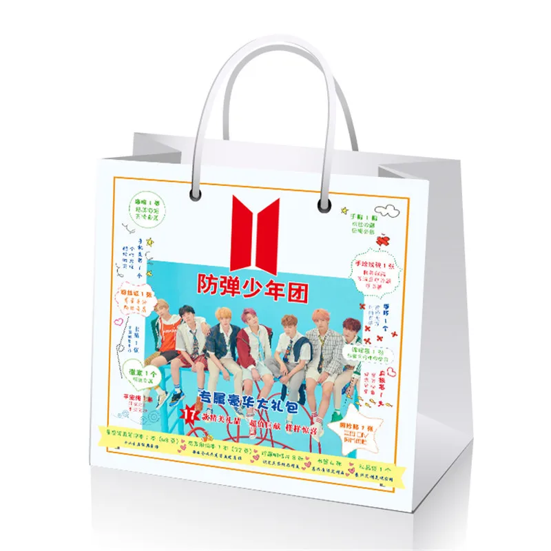 

NEW Love yourself big gift collection box with star lyrics notebook postcard poster for fans 18 gifts fashion fans gift