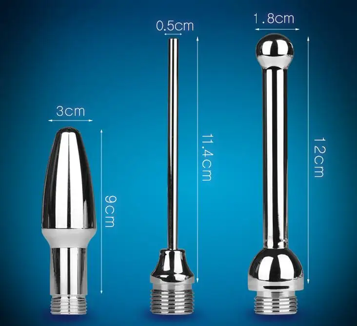 Анальный Душ вагинальный очиститель моющаяся Очищающая клизма душевая головка биде кран для секс-игрушек металлический анальный очиститель Анальная пробка секс-игрушки