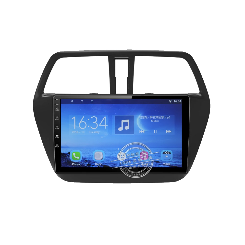 Discount HANG XIAN 9" Car radio for Suzuki S-CROSS 2014 Quadcore Android 7.0.1 car dvd player gps navi with 1G RAM,16G ROM,steering wheel 12